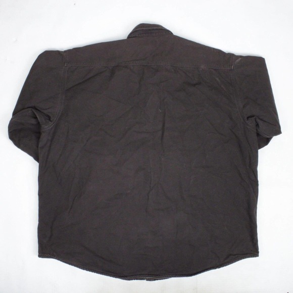 Vtg Carhartt Button Up Chore Jacket Blanket Lined 4 Pocket Union Brown Size 3XL - Picture 15 of 15